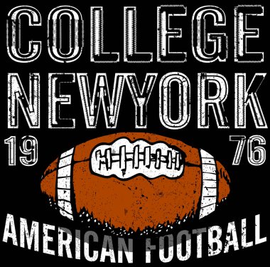 Spor, üniversite eğitim tipografi, t-shirt grafik, vektörel çizimler