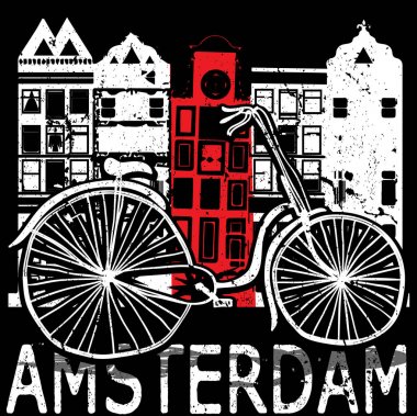 Amsterdam tee grafik tasarım stil