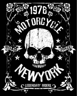 Kafatası Tişörtü Grafik Tasarımı 