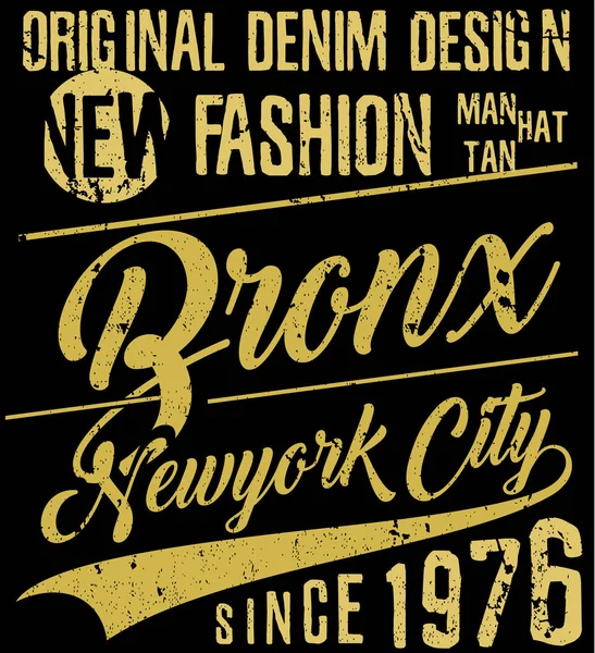 Newyork City tipografia, slogan, grafica t-shirt, vettori , — Vettoriale Stock