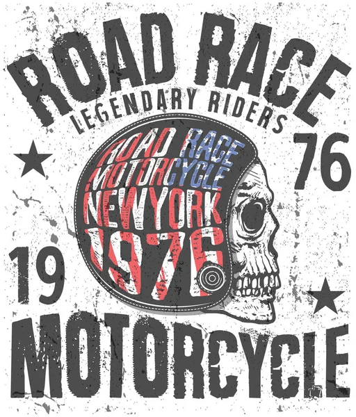 Kafatası ile motosiklet kask