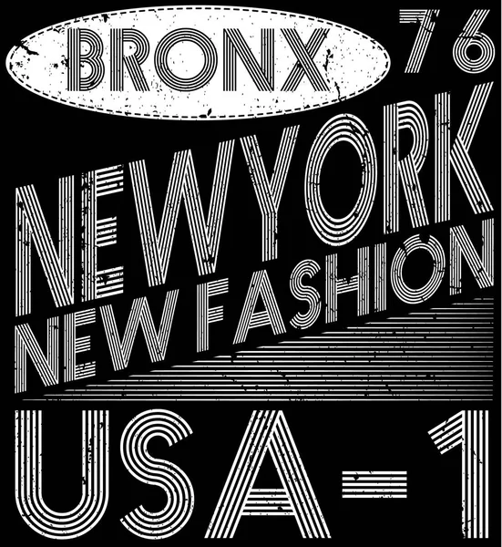 न्यूयॉर्क सिटी टाइपोग्राफी, स्लॉट, टी-शर्ट ग्राफिक्स, वेक्टर , — स्टॉक व्हेक्टर