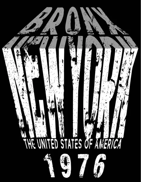 Newyork Typografia projektowanie graficzne — Wektor stockowy