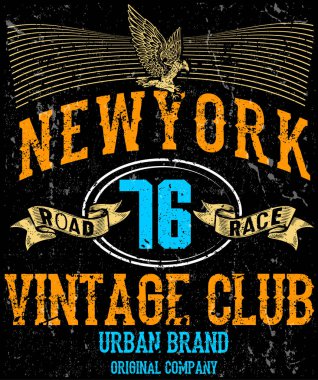 Motosiklet tipografi grafik tasarım