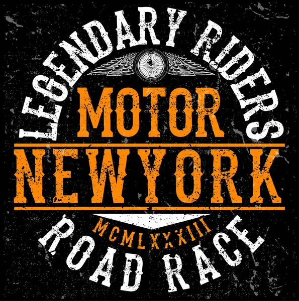 Motosiklet tee grafik tasarım