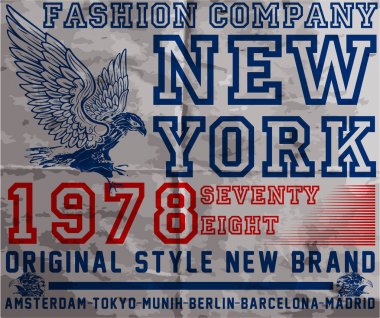 Spor vintage grafik t-shirt için