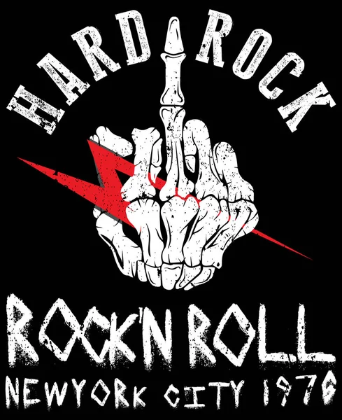 Cartel de música Hard Rock — Vector de stock