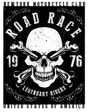 Kafatası Tişörtü Grafik Tasarımı 