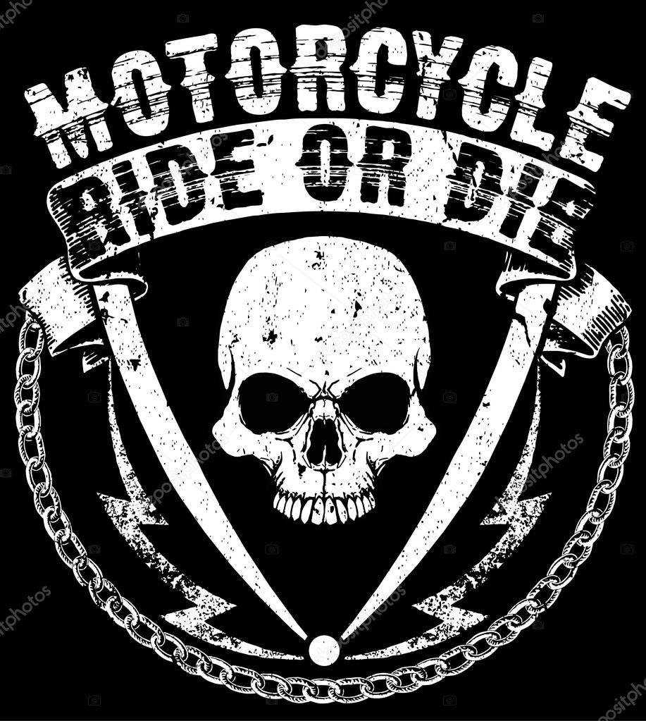 Vintage motorcycle labels; badges and design elements
