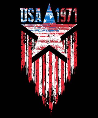 Amerikan grunge bayrak. Bir arka plan o bir Amerikan grunge bayrağı