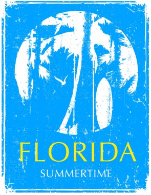 yaz plaj vektör arka planda retro tarzı