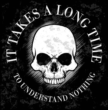 Kafatası moda Tee grafik tasarım