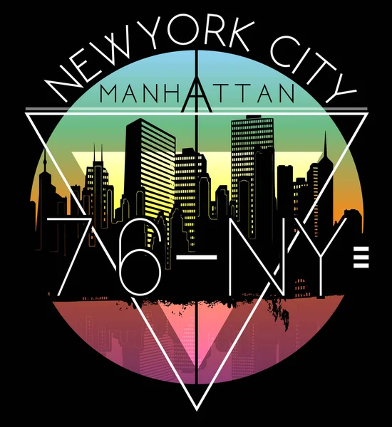 Newyork City grafik tasarım — Stok Vektör