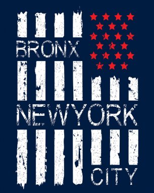 Grunge Amerikan bayrağı grafik tasarım