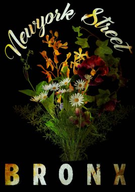 New york tipografi T gömlek grafik moda tasarım poster