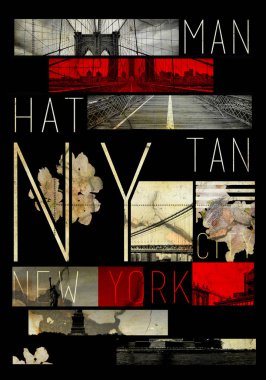 New york tipografi T gömlek grafik moda tasarım poster