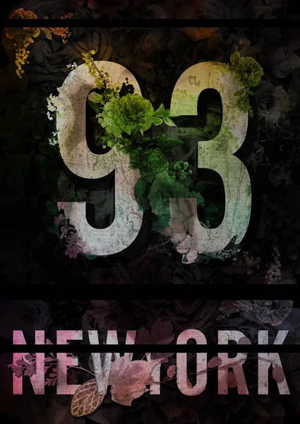 New York Typografie T-Shirt Grafik Mode Design Poster — Stockfoto