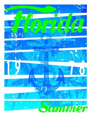 Tropikal gün batımında beach florida