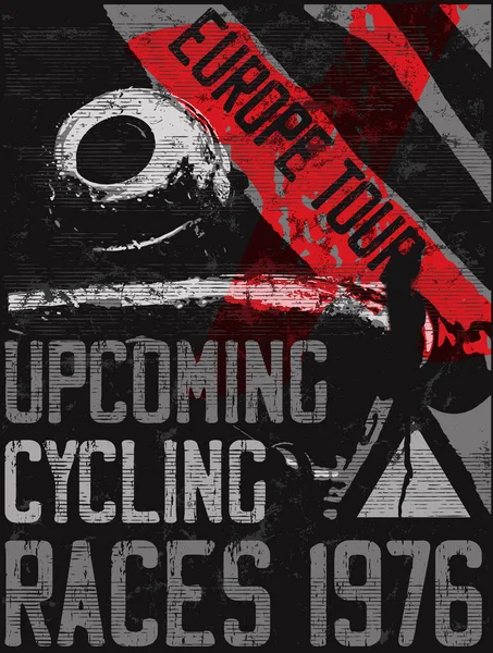 Bike Poster Graphic Fashion Art Design — Stock Photo, Image