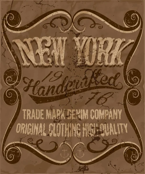 Vintage Label Fashion Design Voor Print — Stockfoto