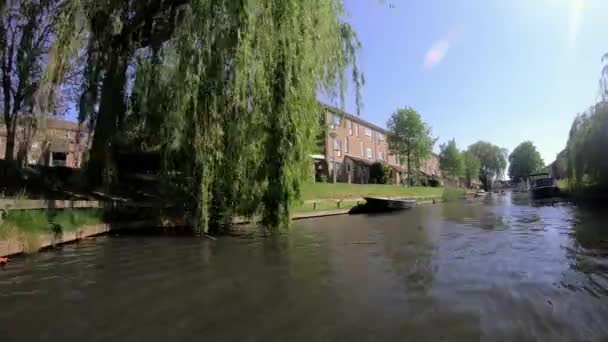 Hermosa Vista Ruta Del Canal — Vídeos de Stock