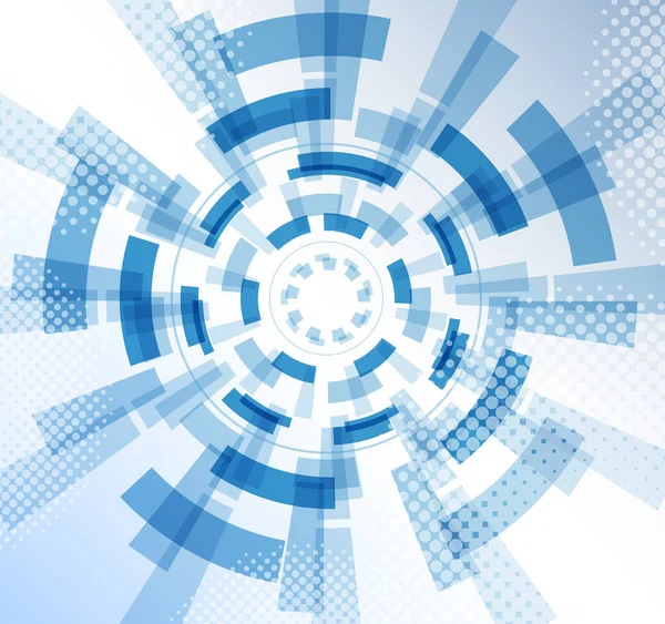 抽象的な技術的な青い背景 ベクトル図 — ストックベクタ