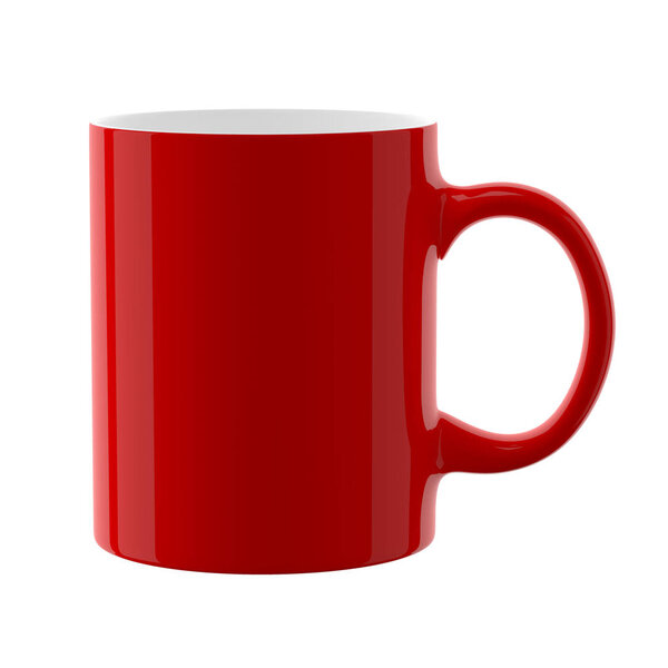 Red cup. 3D illustration.