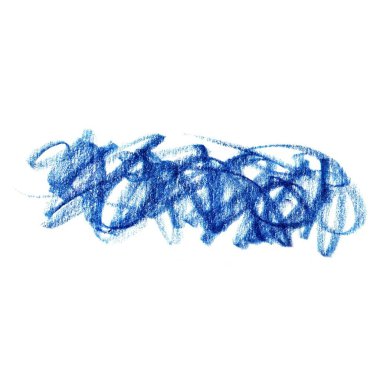 Soyut El çekilmiş renkli kalem mavi arka plan