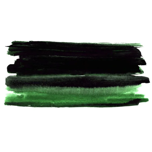Абстрактний Ручний Намальований Зелений Акварельний Фон — стокове фото