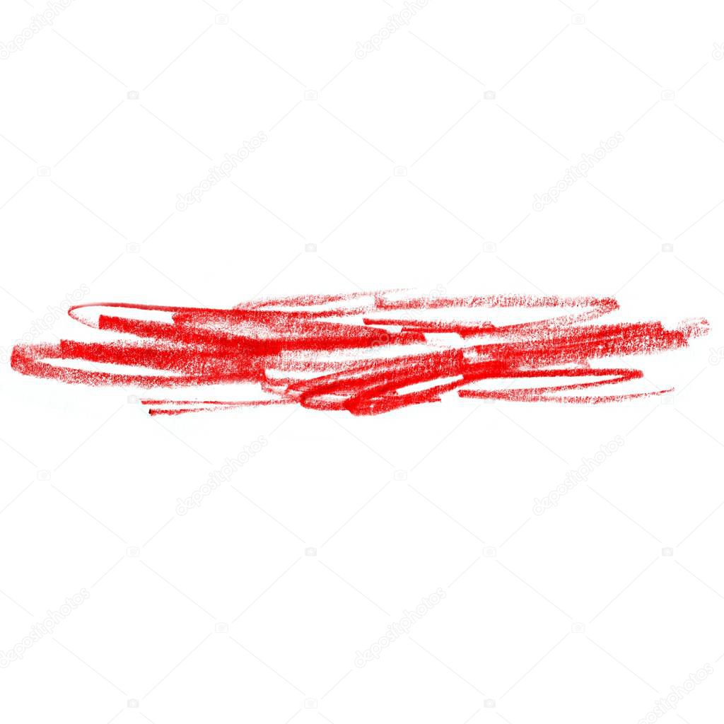 Abstract hand drawn red colored pencil  background