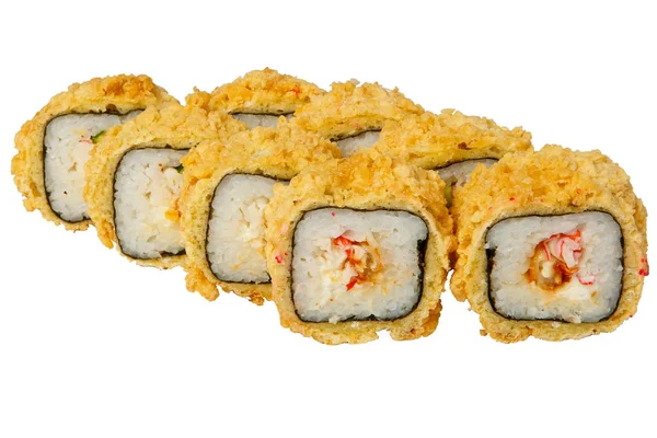 Comida china y rollos de sushi — Foto de Stock