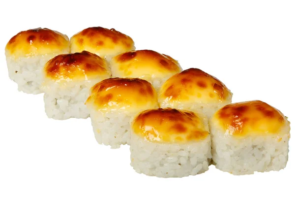 Çin yemeği ve suşi rulo ızgara peynir