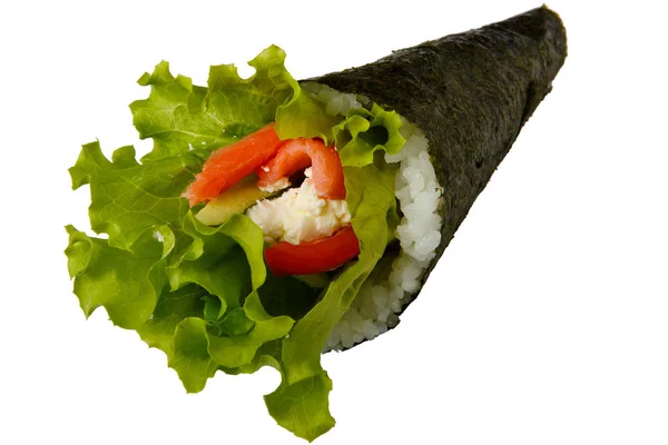 Kinesisk mat och sushi rullar — Stockfoto