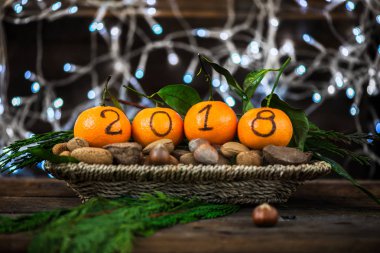 Yeni yıl 2018 önümüzdeki kavramdır