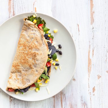 Tuzlu karabuğday krep veya Quesadilla
