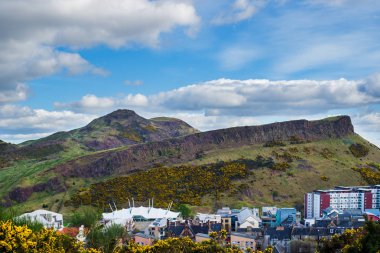 Holyrood Park Calton Hill, Edinburgh için görünümü,