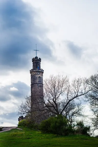 Monument Nelson à Calton Hill, Édimbourg, Écosse — Photo