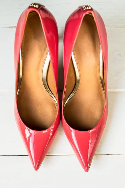 Zapatos estilete rosa con estilo o tacones altos —  Fotos de Stock