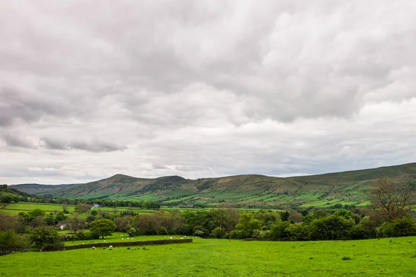 Vista sulle colline vicino a Edale, Peak District National Park, Regno Unito — Foto Stock