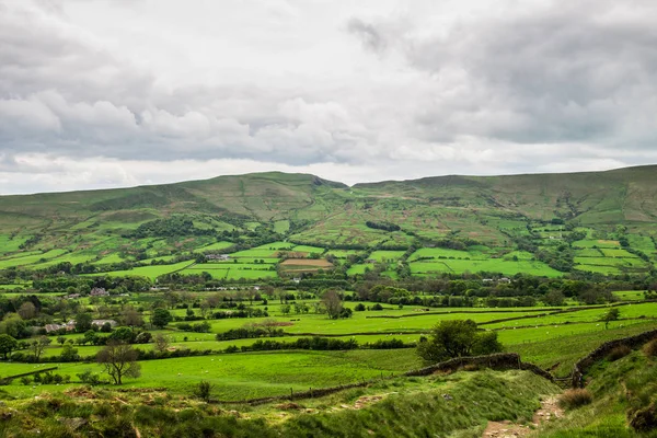 Vista sulle colline vicino a Edale, Peak District National Park, Regno Unito — Foto Stock