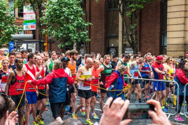  Manchester, İngiltere'de yarı maraton