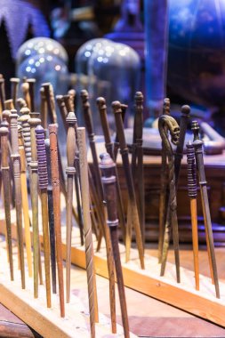  The set of magic wands used in films about Harry Potter, LEAVES clipart