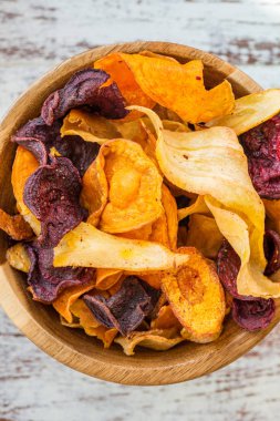 Sağlıklı Snack kase sebze cips, cips