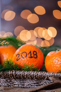 Yeni yıl 2018 önümüzdeki kavramdır