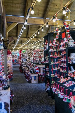 Noel pazarı Town Hall Albert Meydanı Manchester yakınındaki