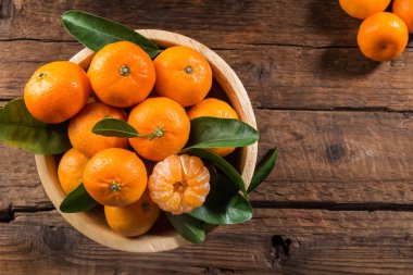 Lezzetli ve güzel küçük mandalina