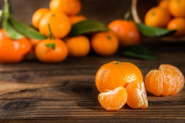 Lezzetli ve güzel küçük mandalina