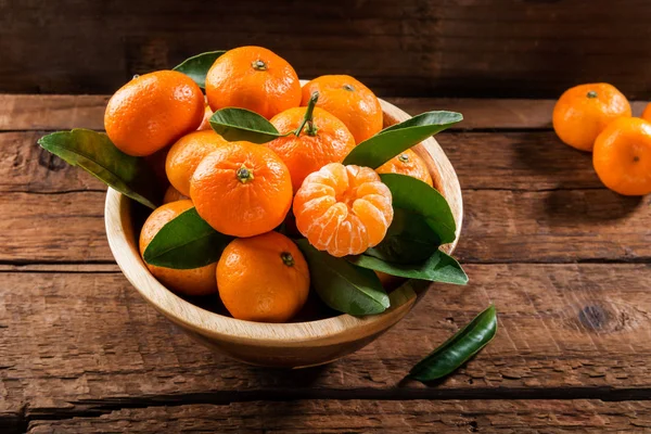 Leckere und schöne Mini-Mandarinen — Stockfoto