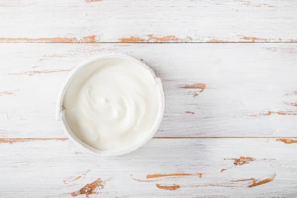 Semangkuk yogurt alami — Stok Foto