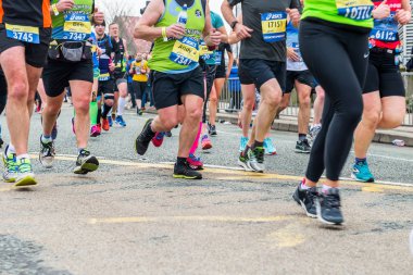  Manchester, İngiltere'de büyük Manchester maraton